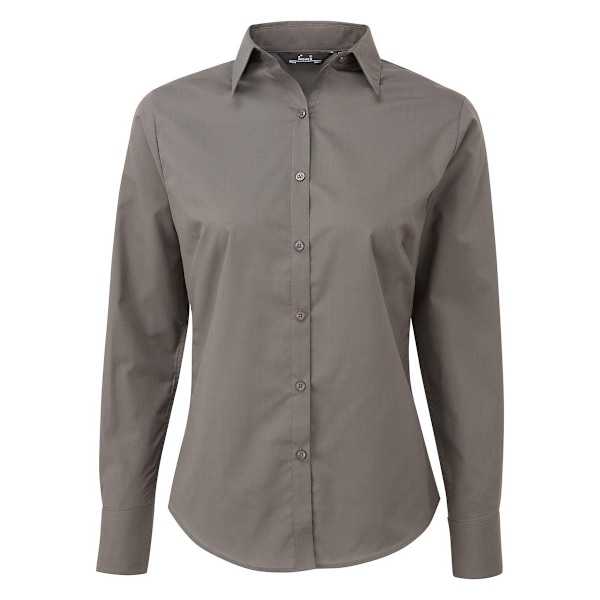 Premier Dam/Kvinna Långärmad Skjorta 26 UK Mörkgrå Dark Grey 26 UK