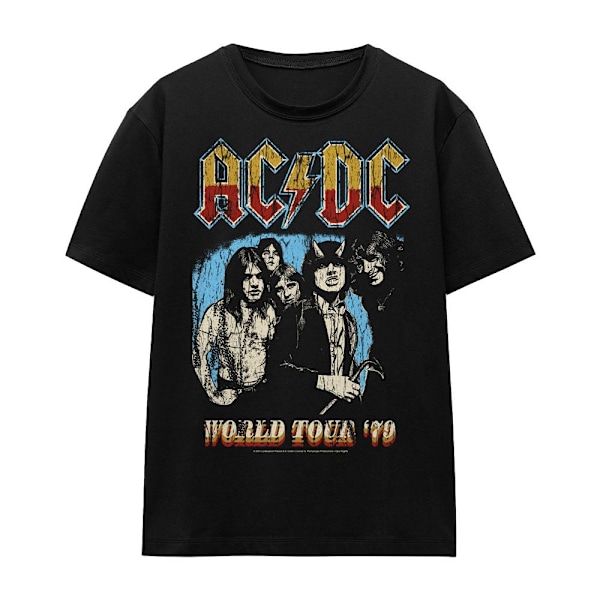 AC/DC Unisex Vuxen World Tour 79 T-Shirt XL Svart Black XL
