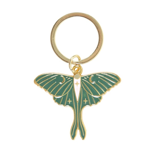 Something Different Luna Moth Nyckelring One Size Grön/Guld Green/Gold One Size