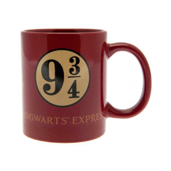 Harry Potter Hogwarts Express Plattform 9 3/4 mugg One Size Röd Red One Size