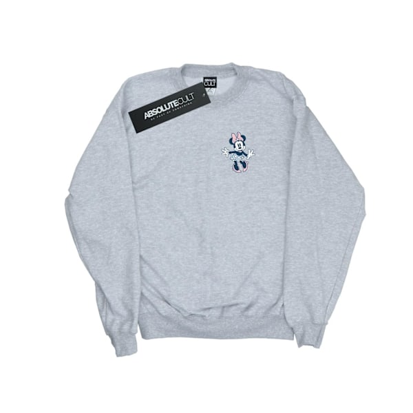 Disney Boys Minnie Mouse Dancing Chest Sweatshirt 9-11 år Sp Sports Grey 9-11 Years