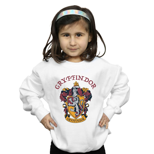 Harry Potter T-shirt för flickor Gryffindor Bomull 12-13 år Vit White 12-13 Years