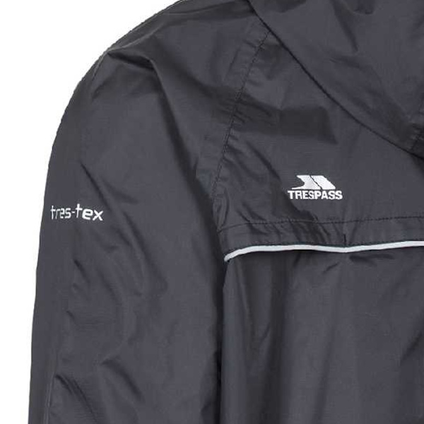 Trespass Qikpac X Unisex Packaway Jacka L Svart Black L
