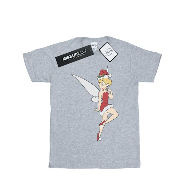 Disney Girls Tinker Bell Jul Bomull T-shirt 12-13 År S Sports Grey 12-13 Years