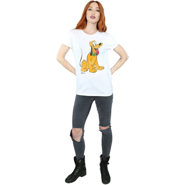 Disney Dam/Dam Classic Pluto Bomull T-shirt M Vit White M