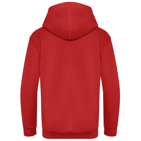 Awdis ekologisk hoodie för barn/barn 12-13 år eldröd Fire Red 12-13 Years