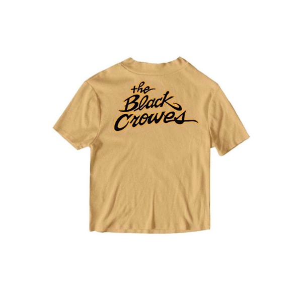 The Black Crowes Unisex Adult Crowe Mafia Back Print T-Shirt XL Sand XL