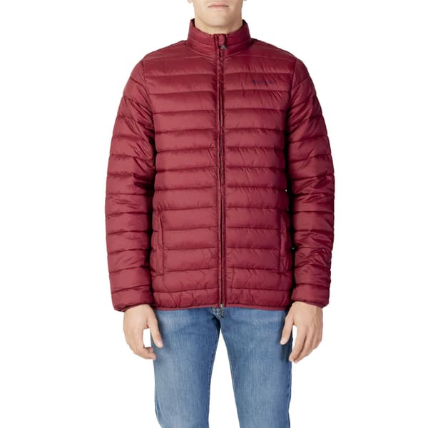 Aquascutum Herr Logotyp Vadderad Jacka M Röd Red M