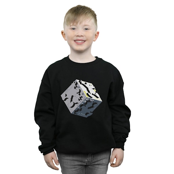 Disney Boys Mickey Mouse Cube Sweatshirt 9-11 år Svart Black 9-11 Years