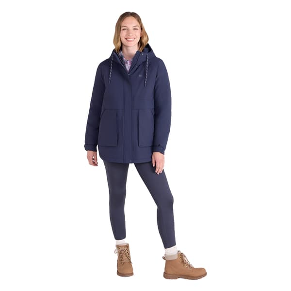 Mountain Warehouse Dam/Dam Chestnut Vattentät Vadderad Jacka Navy 12 UK