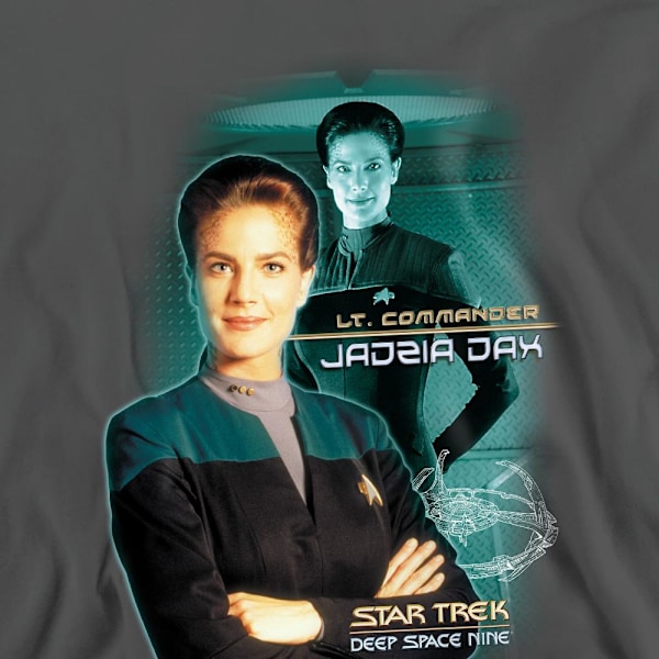 Star Trek Unisex Vuxen Jadzia Dax Sweatshirt L Kolgrå Charcoal L