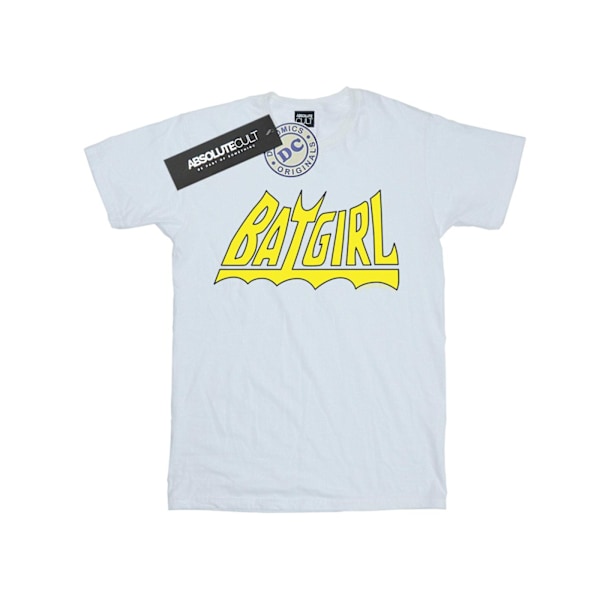 DC Comics Dam/Kvinnor Batgirl Logo Bomull Boyfriend T-Shirt 5 White 5XL
