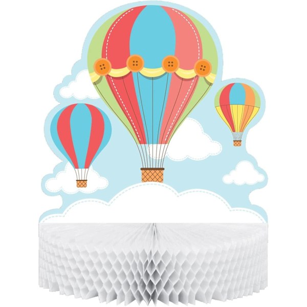 Kreativ fest Up Up And Away Honeycomb Party Centrepiece One S White/Blue/Red One Size