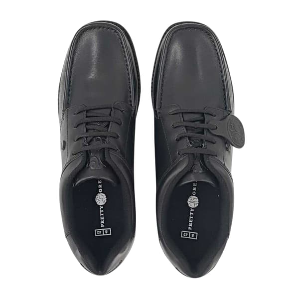 Pretty Green Herrskor i läder med broguedetaljer 12 UK Svart Black 12 UK