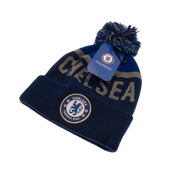 Chelsea FC Official Adults Unisex TX Ski Hat One Size Blå/Grå Blue/Grey One Size