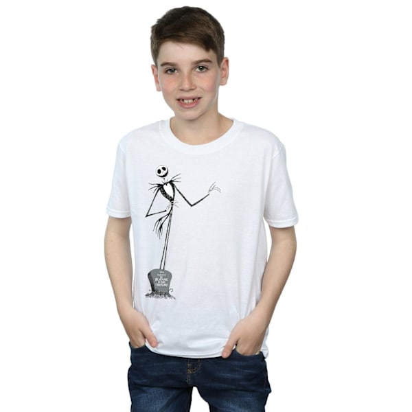 Disney Boys Nightmare Before Christmas Jack Pose T-shirt 9-11 år White 9-11 Years