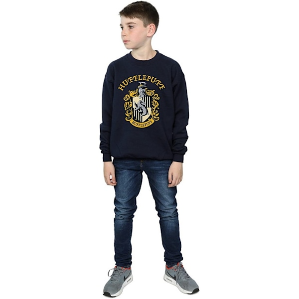 Harry Potter Pojkar Hufflepuff Sweatshirt 5-6 År Marinblå Navy Blue 5-6 Years