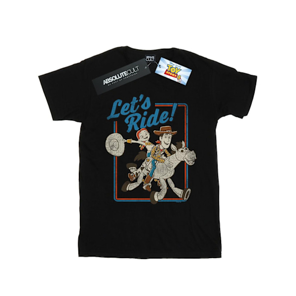 Disney Dam/Kvinnor Toy Story 4 Let´s Ride Bomull Boyfriend T- Black XL