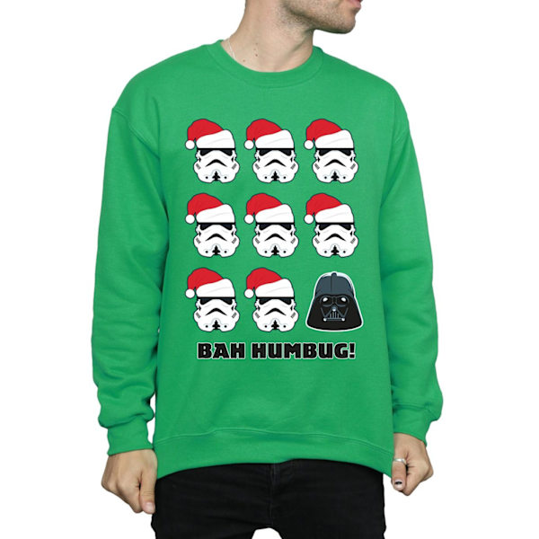 Star Wars Jul Humbug Sweatshirt M Irländsk Grön Irish Green M