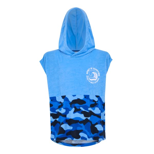 Regatta Barn/Barn II Camo Hooded Towel 3-5 År Elysium B Elysium Blue 3-5 Years