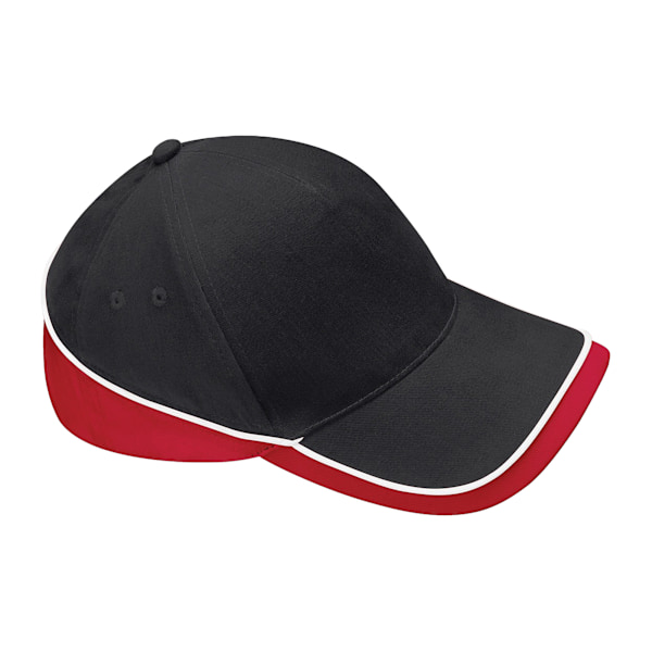Beechfield Teamwear Competition Cap One Size Svart/Klassisk Röd/ Black/Classic Red/White One Size