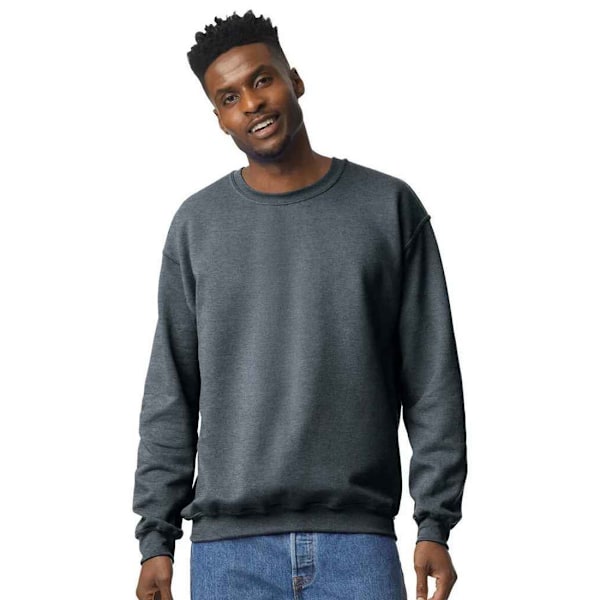 Gildan Herr Heavy Blend Sweatshirt 3XL Mörk Ljung Dark Heather 3XL