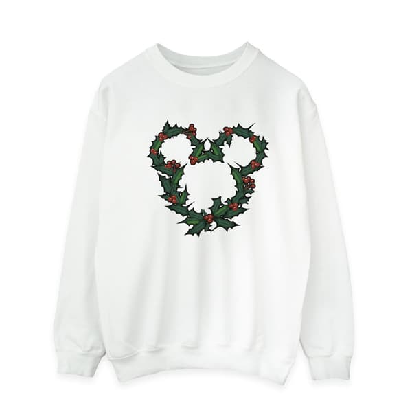 Disney Herr Mickey Mouse Krans Tröja XL Vit White XL