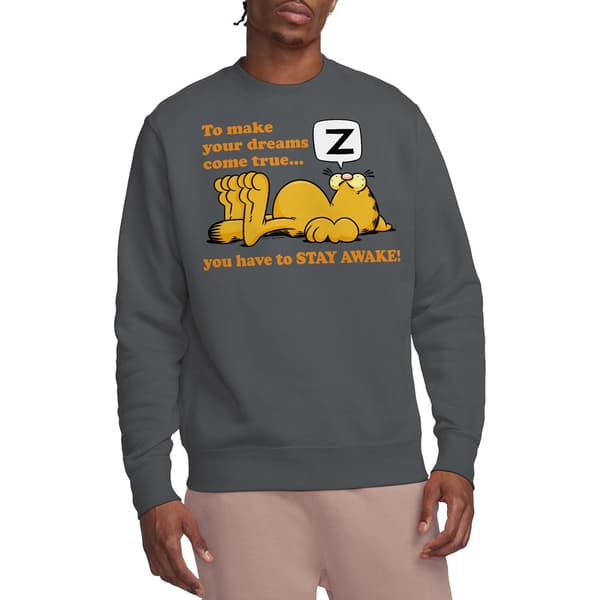 Garfield Unisex Vuxen Stay Awake Sweatshirt M Kolgrå Charcoal M