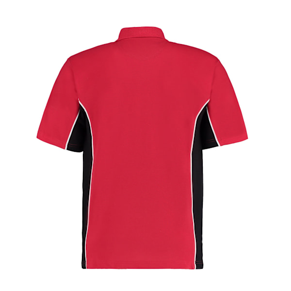 GAMEGEAR Herr Track Polycotton Pique Poloshirt XL Röd/Svart Red/Black XL