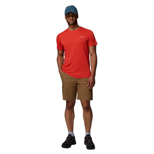 Columbia Herr Zero Rules Performance T-shirt L Röd Red L