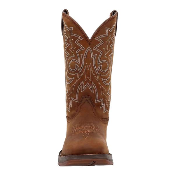 Durango Rebel Cowboy Boots i fullnarvläder för män, 7 UK Brun Brown 7 UK