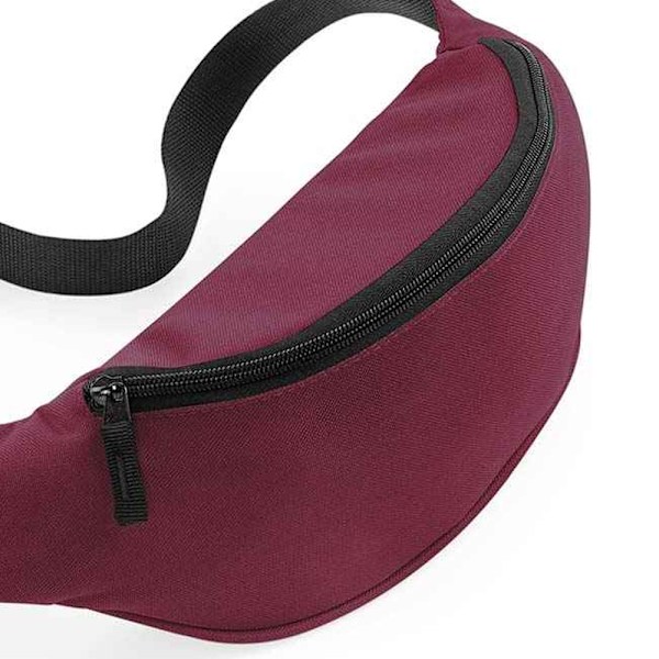 Bagbase Justerbar Bältesväska (2,5 Liter) (2-pack) One Size B Burgundy One Size