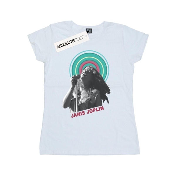 Janis Joplin Dam/Kvinnor Halo Foto Bomull T-shirt M Vit White M