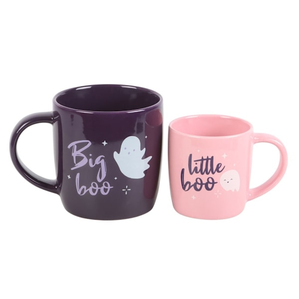 Something Different Big Boo Little Boo Muggset (2-pack) Purple/Pink One Size