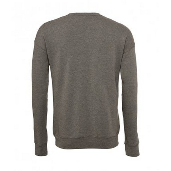 Bella + Canvas Unisex Drop Shoulder Sweatshirt M Deep He Deep Heather M