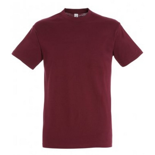 SOLS Regent kortärmad t-shirt för män L Burgundy Burgundy L