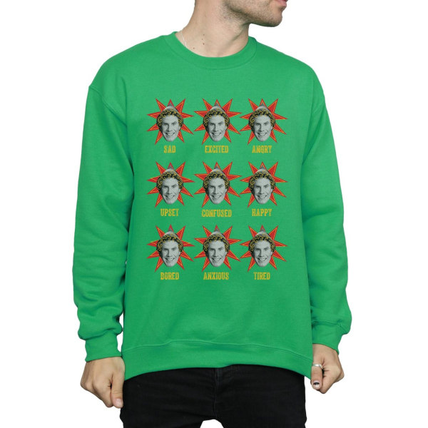 Elf Mens Buddy Moods Sweatshirt XL Irländsk Grön Irish Green XL