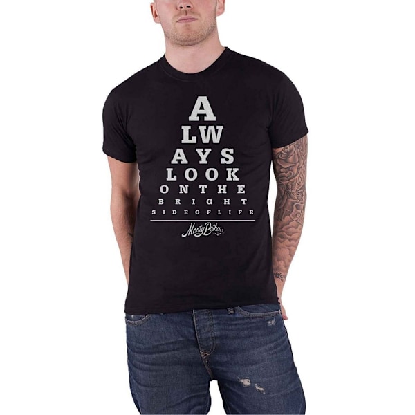 Monty Python Unisex Vuxen Bright Side Eye Test T-Shirt L Svart Black L