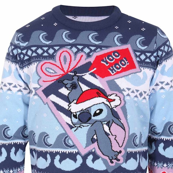 Lilo & Stitch Unisex Vuxen Stickad Tröja XXL Flerfärgad Multicoloured XXL