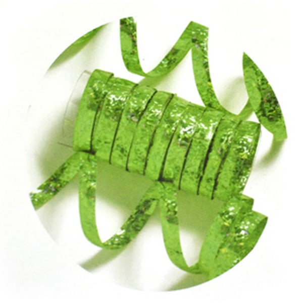 Creative Party Holographic Streamers One Size Lime Green Lime Green One Size