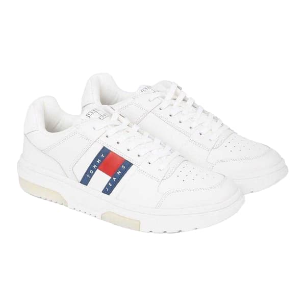 Tommy Jeans Herrskor i läder 7 UK Vit White 7 UK