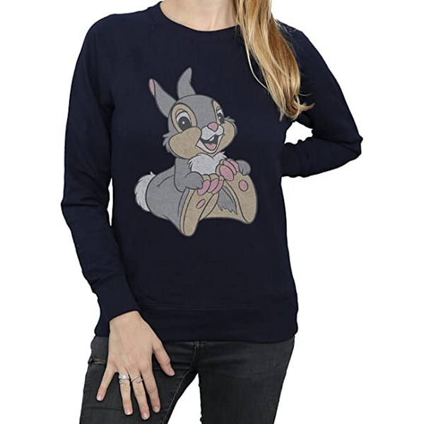 Disney Dam/Damer Classic Thumper Bomullströja L Marinblå B Navy Blue L