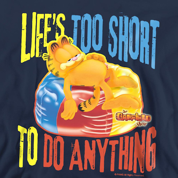 Garfield Unisex Vuxen För Kort Sweatshirt XXL Marinblå Navy XXL