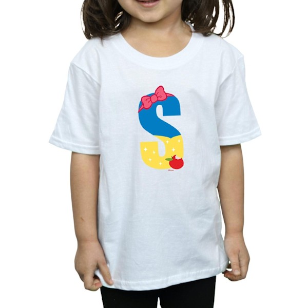 Disney Girls Alphabet S Is For Snow White Bomull T-Shirt 12-13 White 12-13 Years