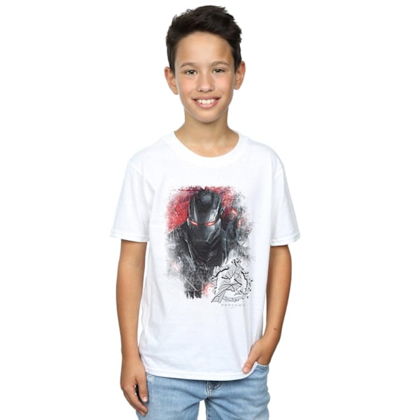 Marvel Boys Avengers Endgame War Machine Borstad T-shirt 12-13 White 12-13 Years