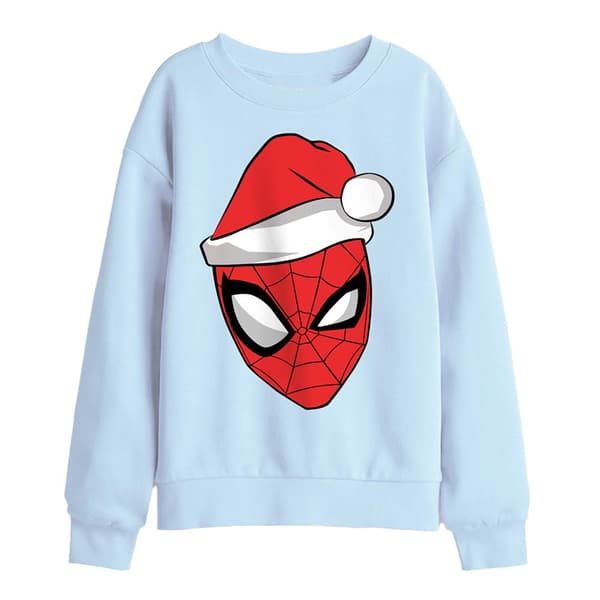 Spider-Man Barn/Barn Tomteluva Jultröja 5-6 år Light Blue 5-6 Years