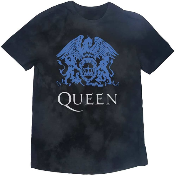 Queen Unisex Vuxen Wash Collection Crest T-shirt L Svart Black L
