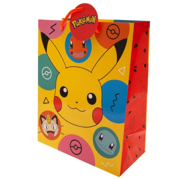 Pokemon Pikachu presentpåse 33cm x 26cm Gul/Röd/Svart Yellow/Red/Black 33cm x 26cm