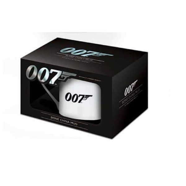 James Bond 007 Mugg i benporslin, en storlek, vit White One Size