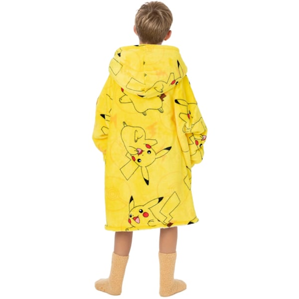 Pokemon Barn/Barn Pikachu Oversized Hoodiefilt En Storlek Yellow One Size